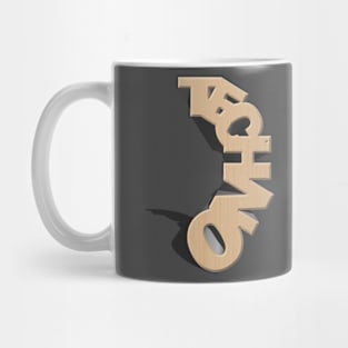 Techno Statue Wood Mug